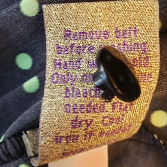 Princess Vera Wang Black Polka Jrs 5/Ladies Small - Picture 6 of 7